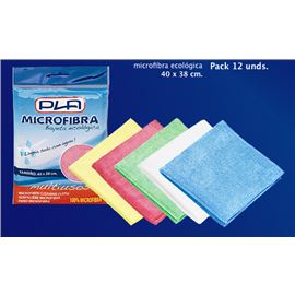 Bayeta microfibra pack 12 und. colores pla - 2410033
